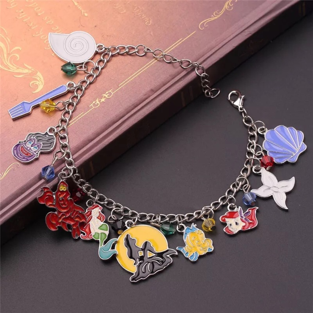 2/ $20 Ariel Little Mermaid Disney Charm Bracelet